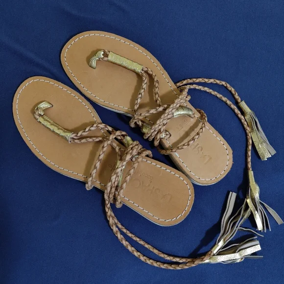 🆕 Cocobelle L*Space Gili Ankle Wrap Braid Sandals Sand Gladiator, 9 - Picture 13 of 13